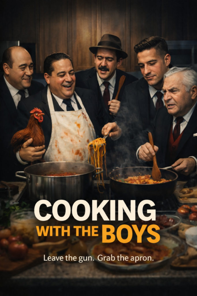 Cooking with the boys